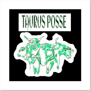 Taurus Posse Emerald Herd - Banner - Double-sided Posters and Art